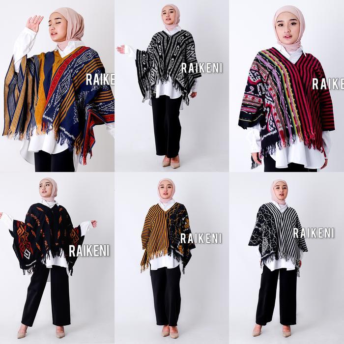 Raikeni Hana Outer Etnik Baju Kelalawar Batwing Tenun Batik