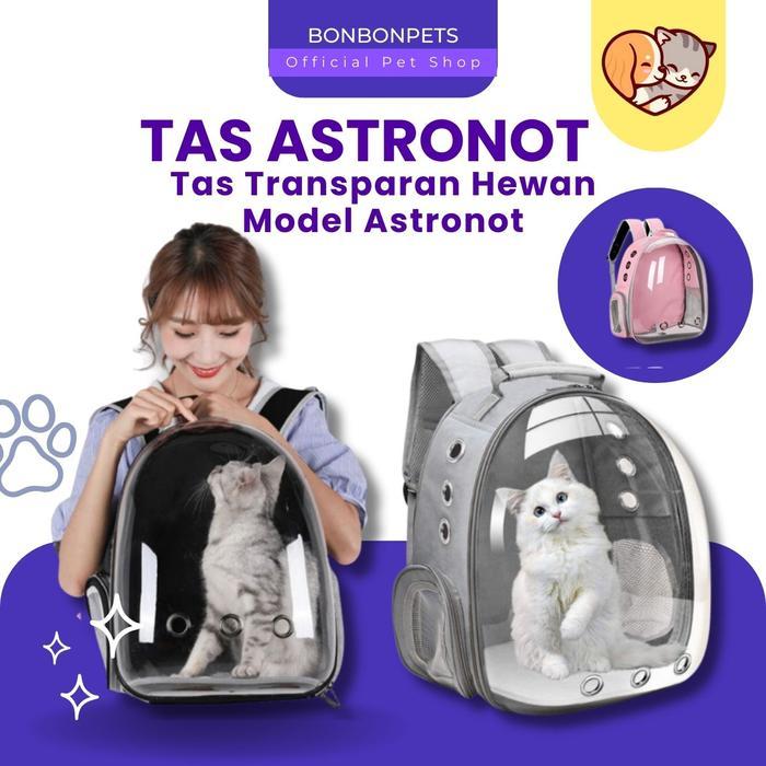 Tas Ransel Astronot Kucing Transparan Tas Astronaut Kucing Besar Pet Accessories Tas Kucing Astronot