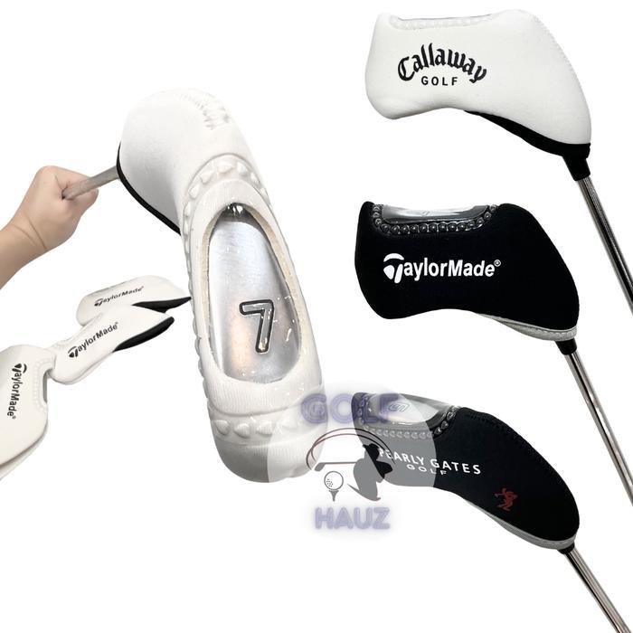 SARUNG HEAD COVER GOLF CLUBS IRON STICK STIK SET 10 PCS TM PING PEARLY GATES LOGO XXIO PXG CALLAWAY