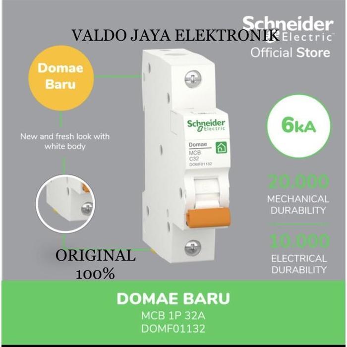 Schneider Mcb 32A 1P New Domae Mcb Schneider