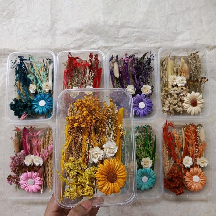 Paket Bunga Kering daisy Paket bunga Box
