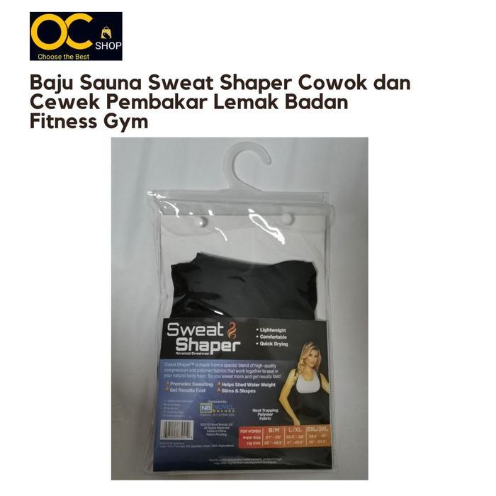 Promo Baju Sauna Sweat Shaper Pembakar Lemak Badan Fitness Gym-Pria Wanita Original