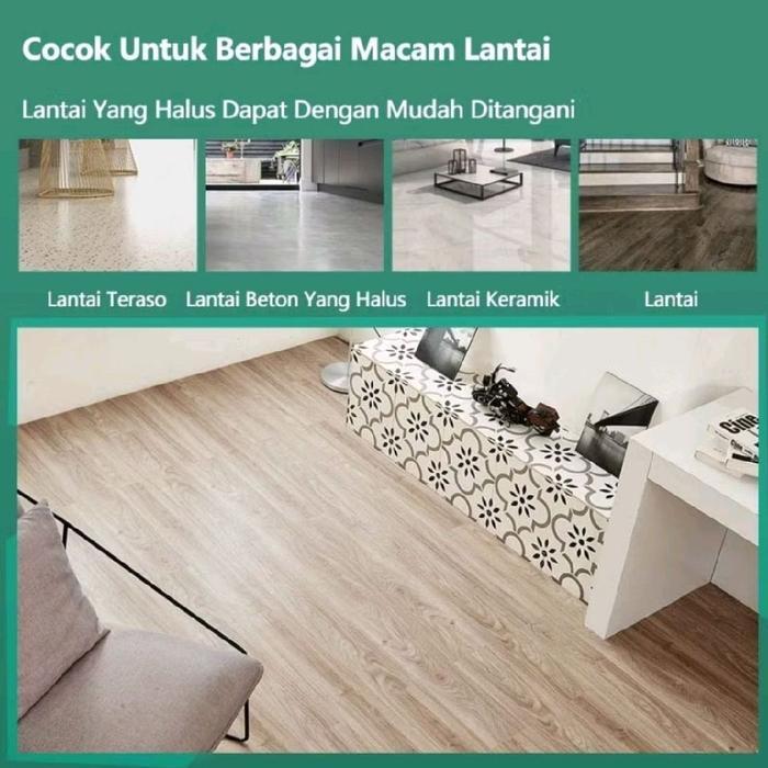 PAKET 36 PCS - STIKER LANTAI VINYL KAYU PARQUET PREMIUM STICKER LANTAI VINYL DEKORASI LANTAI
