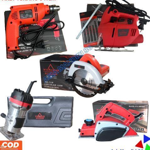 Termurah PAKET TUKANG KAYU!!!! Mesin Profil KAYU + Mesin Serut + Mesin - PAKET 5 ITEM