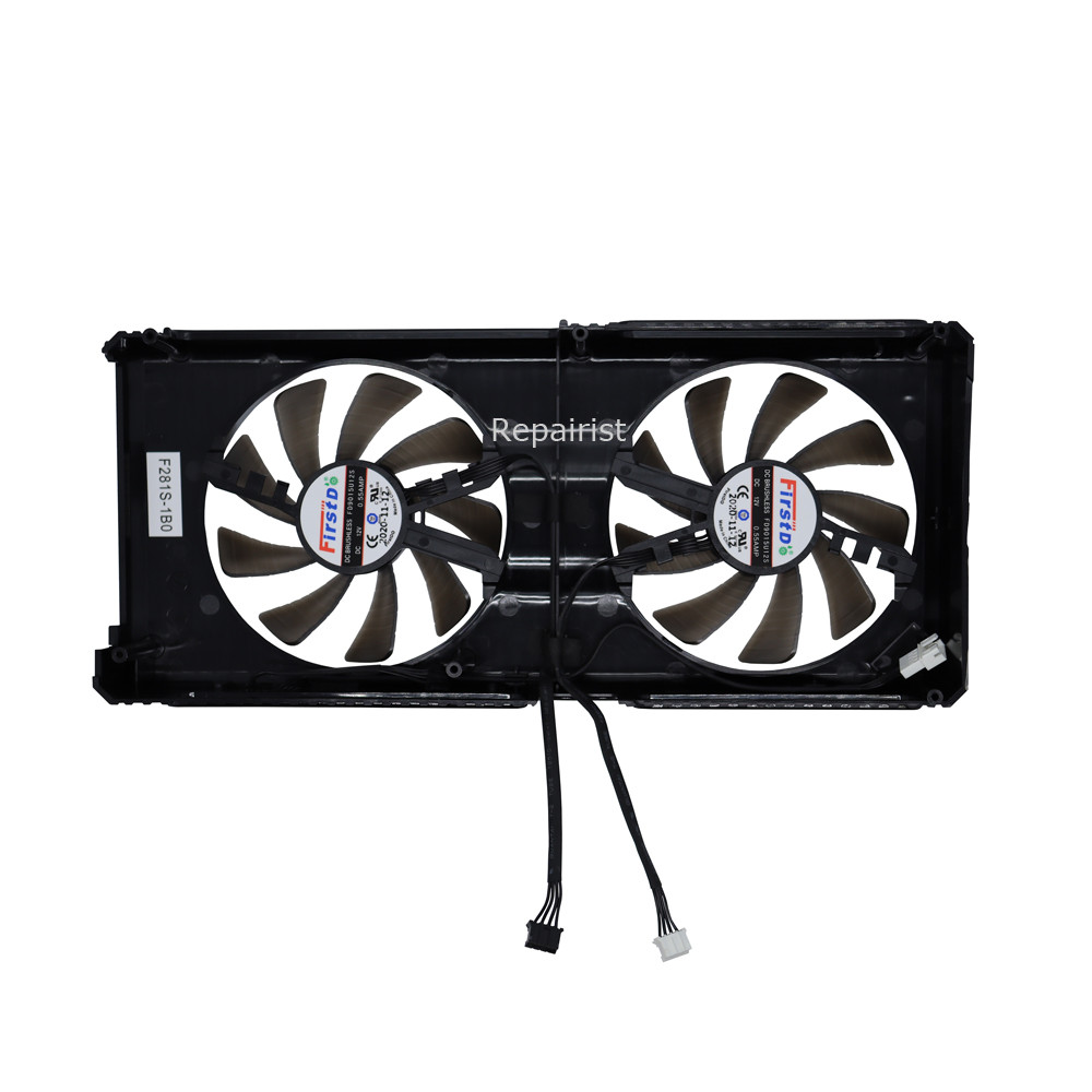 GPU VGA Cooler With Shell,Graphics Card Fans For Palit RTX 3060 3060Ti Dual OC V1,For Palit RTX 3050