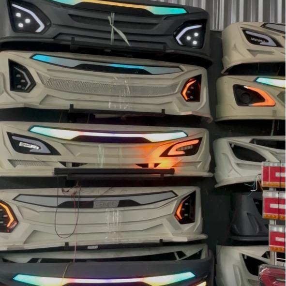 Bemper Depan Patriot & JB5 Truk & Pickup Plat Besi Tebal Poxy Finish - Car Kendaraan dengan Pijakan 