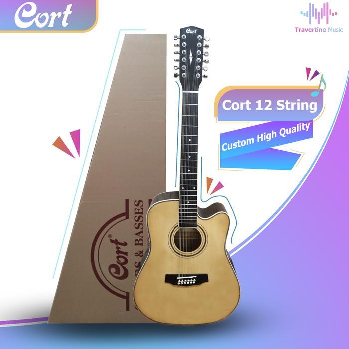 GITAR TIPE CORT SENAR 12, GITAR AKUSTIK STRING CORT SENAR 12