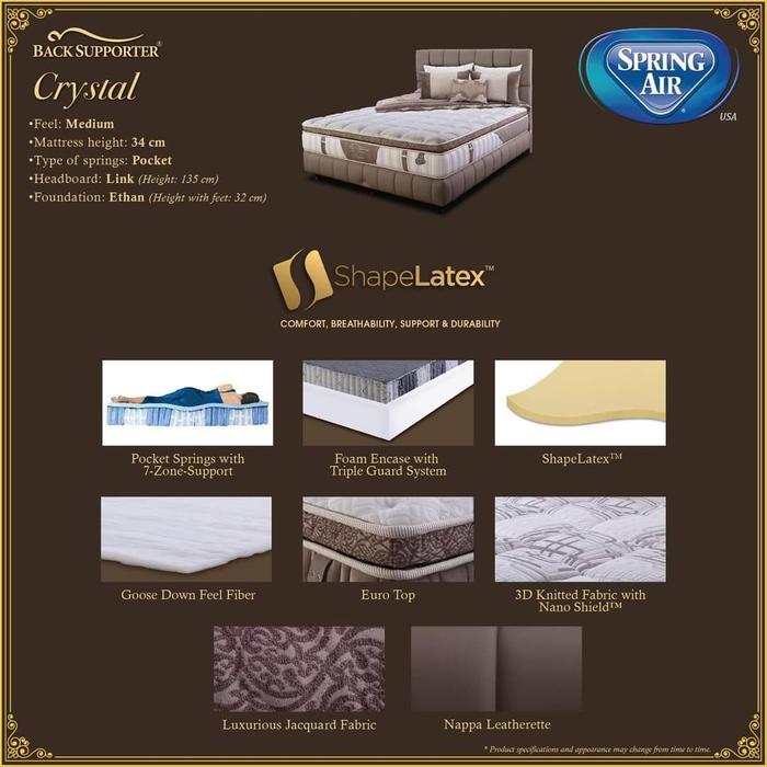 Spring Bed Spring Air Type Crystal ( Kasur Saja )
