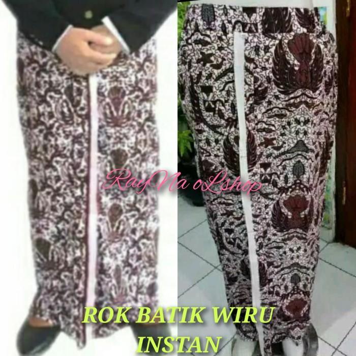 ORIGINAL ROK BATIK WIRU INSTAN BAWAHAN BAJU KEMEJA JAWA PRIA/WANITA BAWAHAN BAJU SURJAN LURIK /