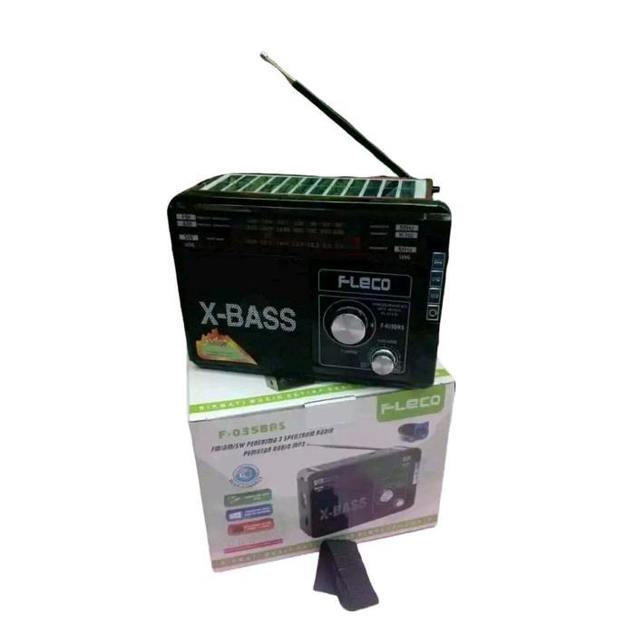Cod Radio Speaker Portable Fleco F-035Brs Pemutar Mp3 Usb/Memori/Aux/Fm/Am/Sw/Bt/Panel Surya /
