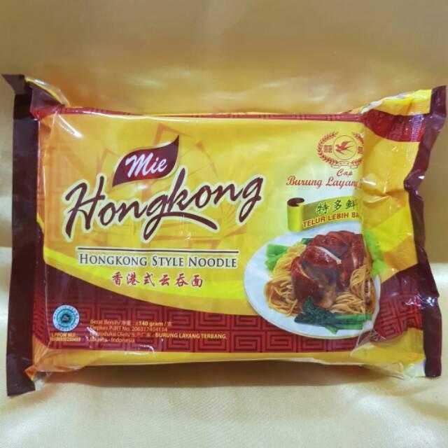 53wp- Mie Hongkong Cap Burung Layang Terbang Kemasan 140 Gr
