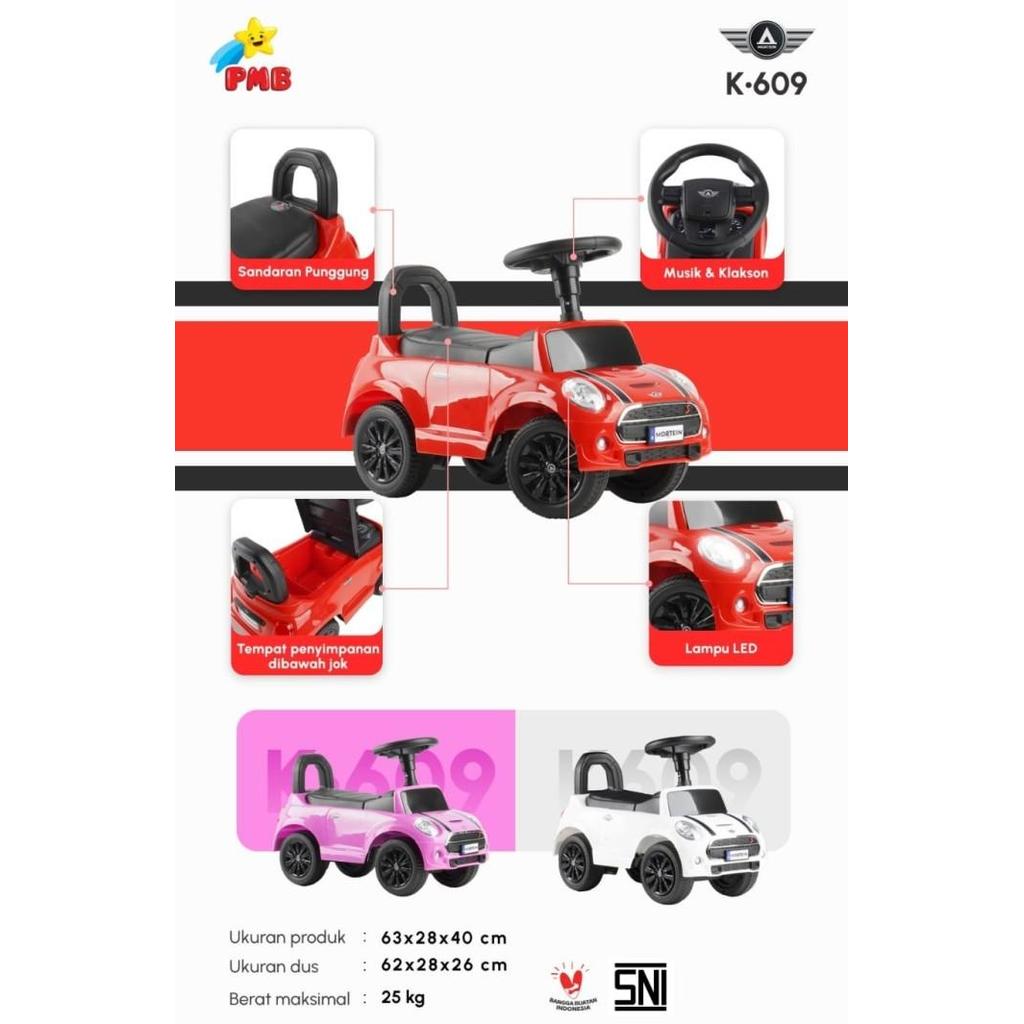 ToloCar PMB Mainan Mobilan Anak Bayi Balita Dorong Kaki Aki Tolo Car