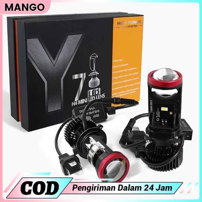 Mini Projie Y7D Lampu Led Mobil Dan Motor H4 /Biled/ Mini PJECTOR PROJIE Y7D SUPER BRIGHT 50 Watt