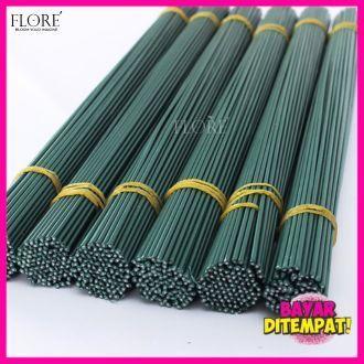 Tangkai Kawat Bunga Hijau/Kawat Tangkai Bunga Florist/Tangkai Bunga Bouquet