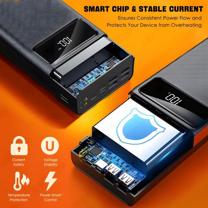 lussy- Puning Lentiven Power Bank 60000Mah Powerbank Baterai