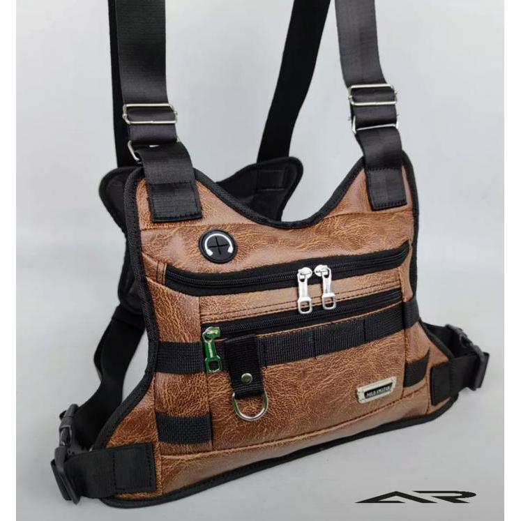 dap Tas Selempang Dada Pria Polo Amstar Chestbag Series USS 1.1 Tactical Slingbag Sporty Outdoor