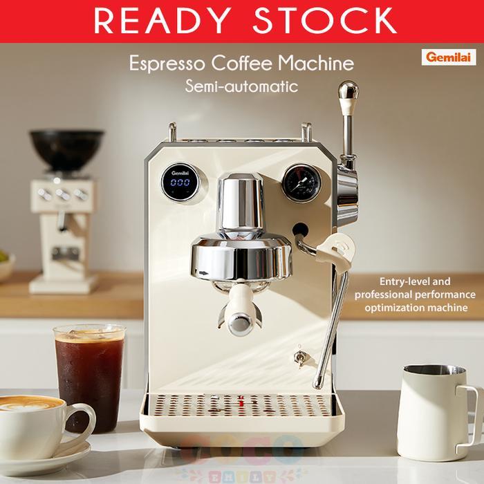 GEMILAI G3006 SEMI-AUTOMATIC ESPRESSO COFFEE MACHINE FOR HOME SMALL OFFICE READY