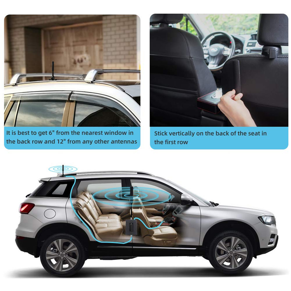 - 700/900/1800/2100/2600Mhz Car Mobile Signal Booster 4G Lte Gsm