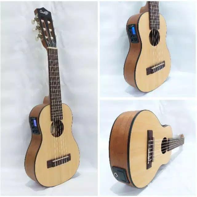 Gitar Mini Kecil Guitalele Gitarlele Senar 6 Cowboy Original Elektrik