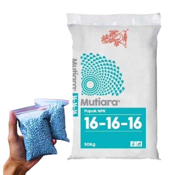 pupuk npk mutiara 16.16 repack 50gram/ npk mutiara/ pupuk/ pupuk tanaman penyubur Tanah pupuk buah