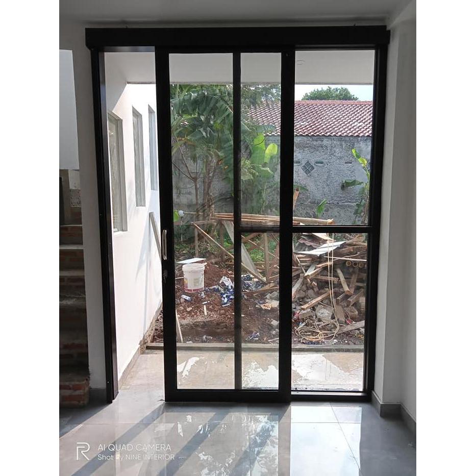 PINTU SLIDING ALUMINIUM SLIDING DOOR ALUMINIUM PINTU ALUMINIUM GESER JENDELA SLIDING ALUMINIUM SERAT