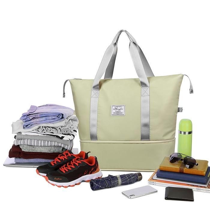 SALE Tas Travel Lipat Wanita Tas Travel Bag Lipat Kapasitas Besar Trendy Multifungsi YH155 taslan