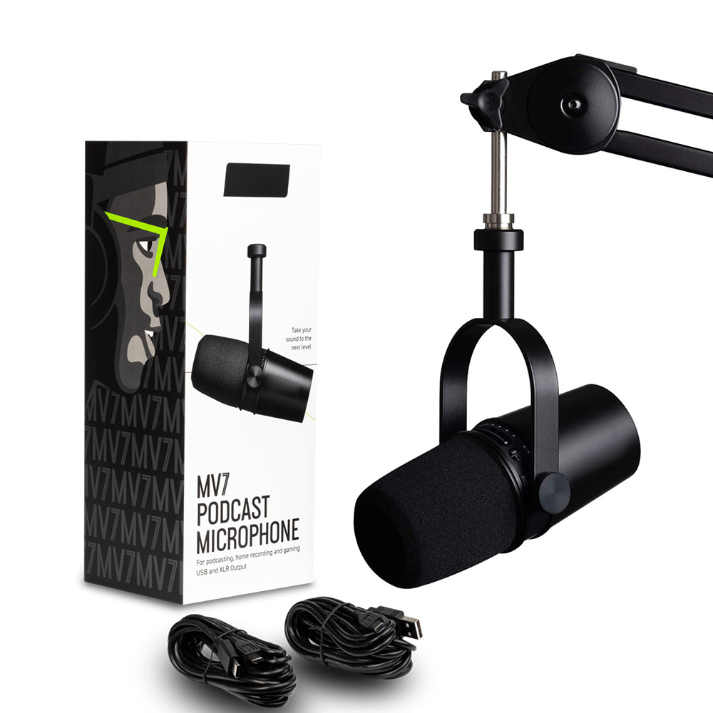 Usb Podcast All Metal Usb/Xlr Dynamic Microphone Mic Mv7 Microphone