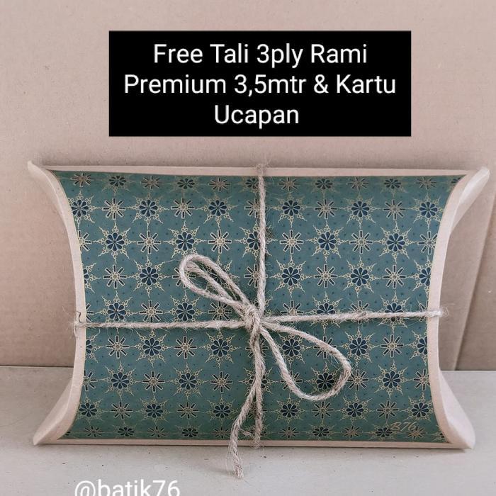 Stok Pillow Box Kotak Kado Tempat Kado Packing Kado Batik Premium