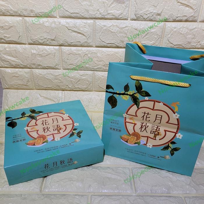 klpu- Box Dus Mooncake 125-150Gr Isi 4 / Kotak Mooncake / Kardus Moon Cake