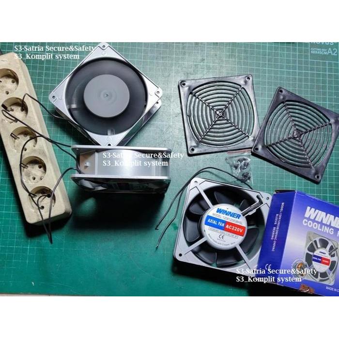 Angin Kencang Fan Ac 12Cm Langsung Listrik Kipas Cooling Ac220V 12 Cm