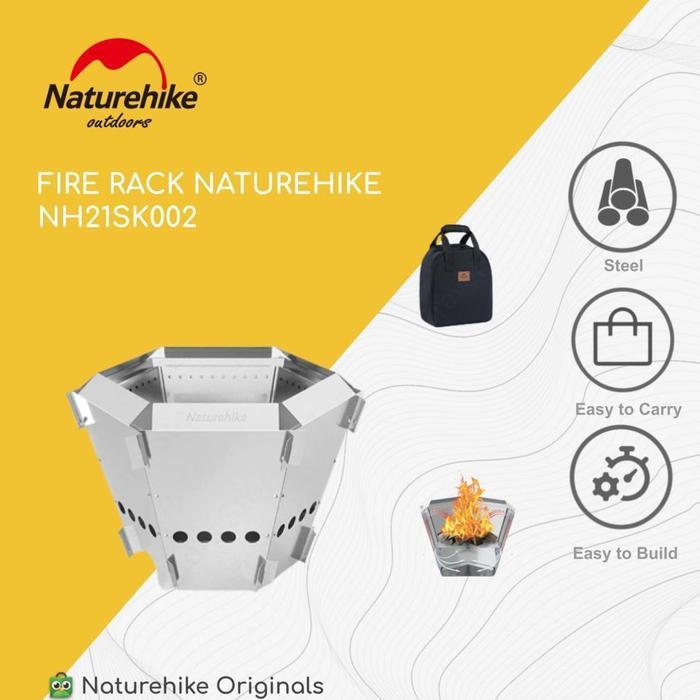 FIRE PIT / BBQ GRILL / KOMPOR KAYU BAKAR CAMPING NATUREHIKE NH21SK002