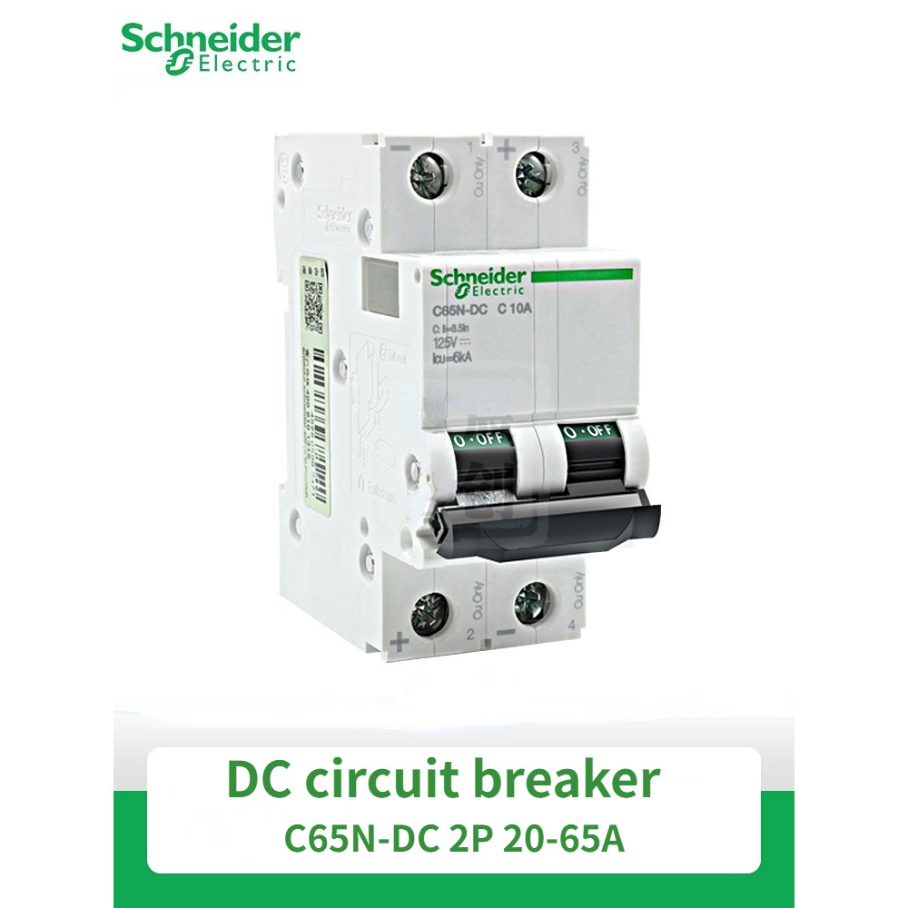 Schneider Electric C65N-Dc Mcb Multi 9 A9 Air Switch 2P Dc Ature Circuit Breaker C 20A 25A 32A 40A