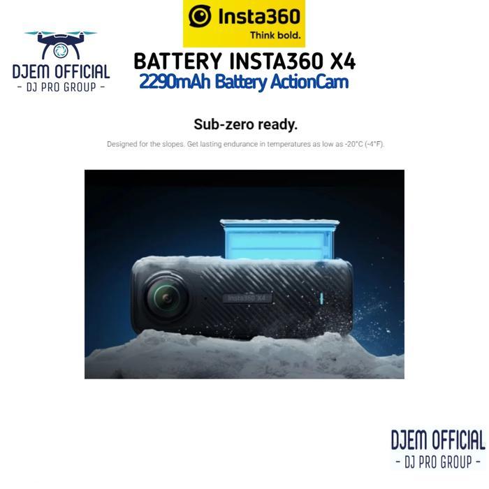 Insta360 X4 Battery Action Camera Insta360 X4 2290Mah Li-Ion Baterai Insta 360 Camera