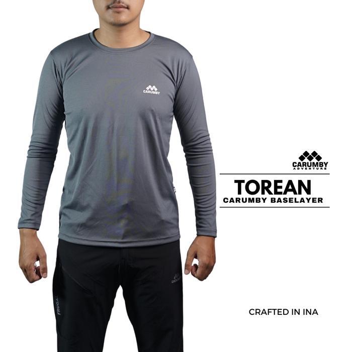 ourxx- Baju Baselayer Manset Kaos Lengan Panjang Pendek Olahraga Outdoor Gunung Hiking