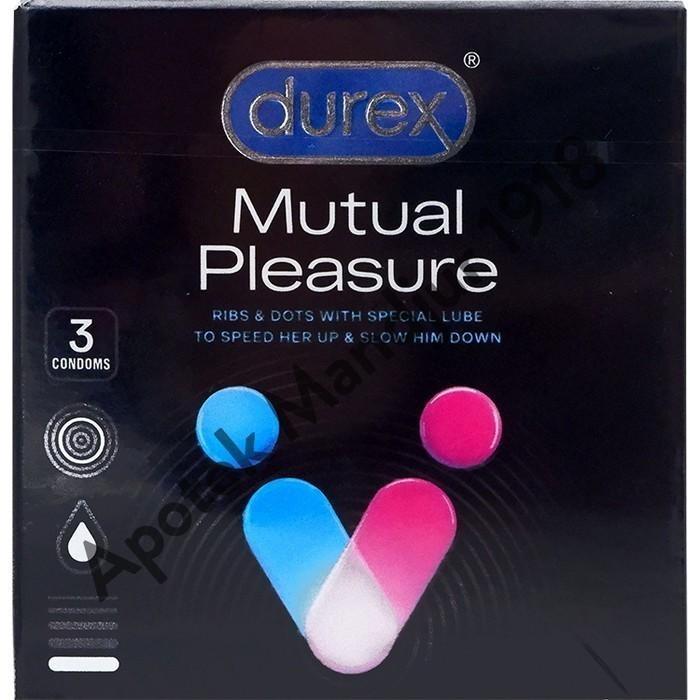 HORLIQUID- Kondom Durex Mutual Pleasure - Isi 3 Pcs