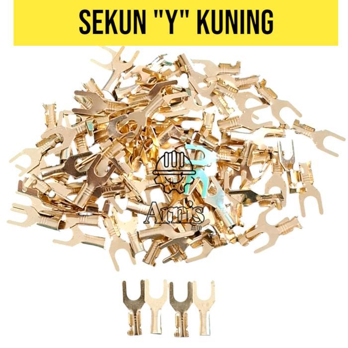 Terminal Kabel Garpu Skun Y Kuningan