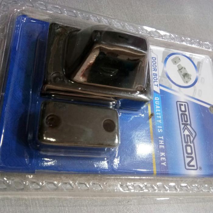 porxx- Door Bolt Dekkson Db Al805 Black Slot Hitam Grendel Pintu Kamar Mandi