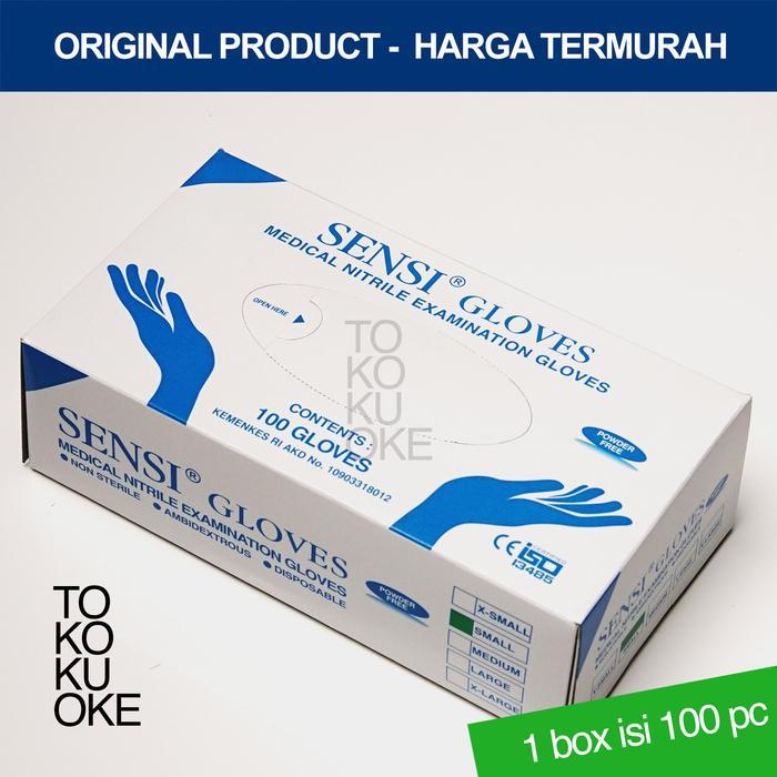 SENSI GLOVE NITRILE POWDER FREE - ISI 100