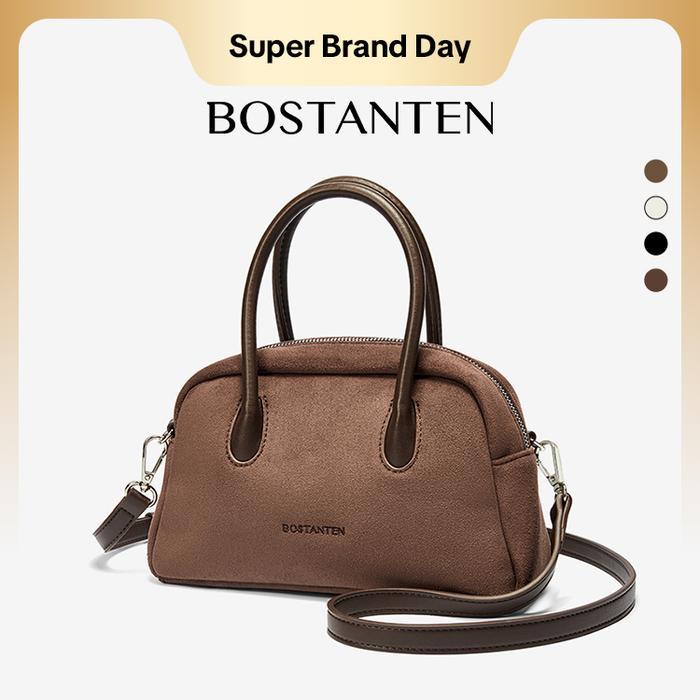 [Earthly Allure] [Alma Bag] BOSTANTEN Tas Selempang Wanita Kain Kulit Suede Sling Bag Handbag