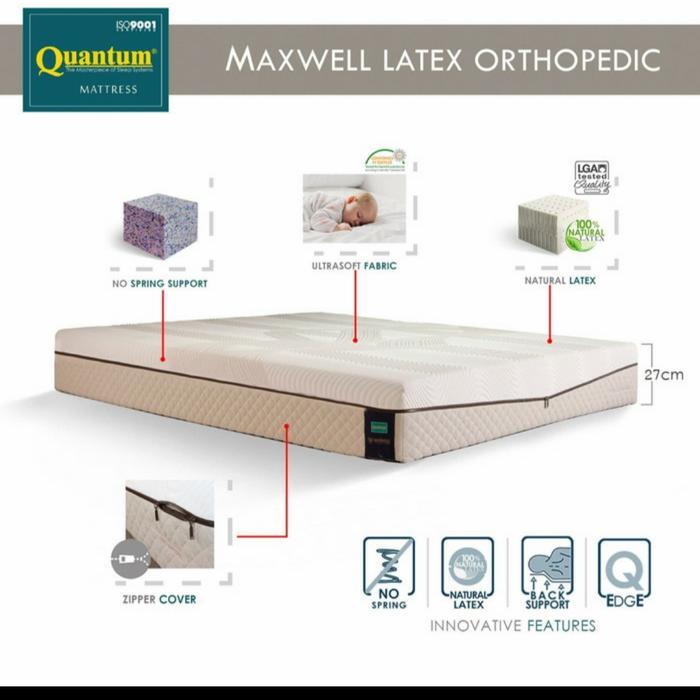 Quantum Maxwell Latex Orthopedic 120X200 Cm Kasur Natural Latex