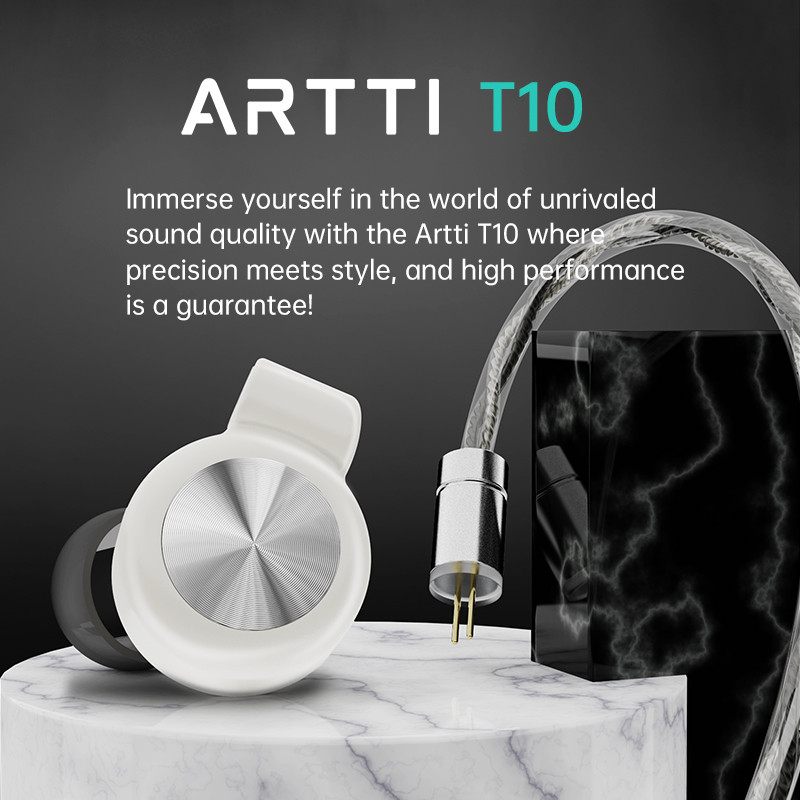 Artti T10&R1 In-Ear Hifi Earphones Wired Iems Monitors 14.2Mm Planar