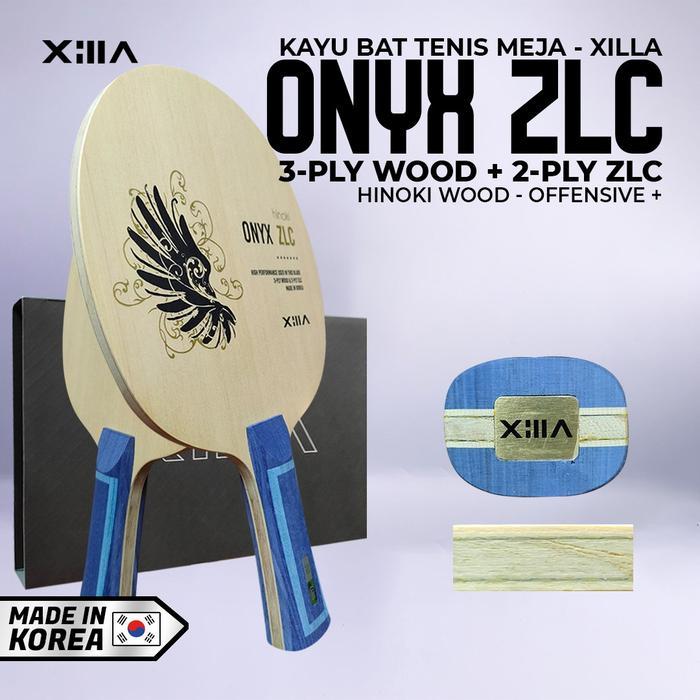 Kayu Bat Tenis Meja Pingpong Xilla Onyx ZLC Carbon Hinoki Offensive+