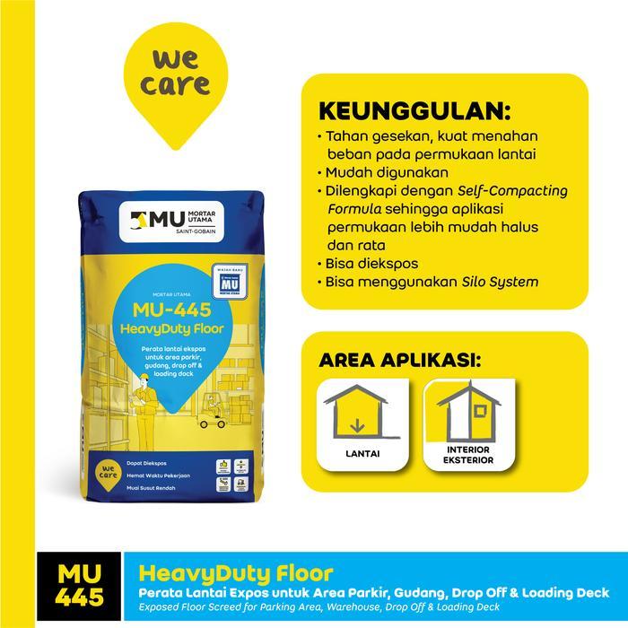 aiw25l- Mortar Utama Mu-445 Heavyduty Floor 40Kg