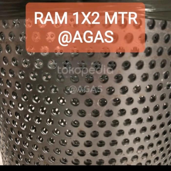 Ram Plat Besi Grill Box Speaker 1X2 Meter