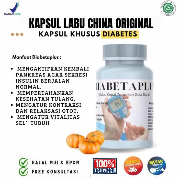 HEALTI- Diabetaplus Kapsul Labu Cina Diabetes Susu Labu Cina Kapsul Untuk Diabetes Original