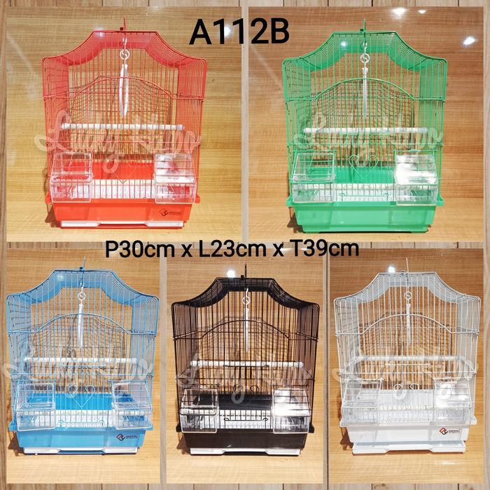 A112B Dayang Kandang Sangkar Burung Besi Lovebird Kenari Pleci Parrot