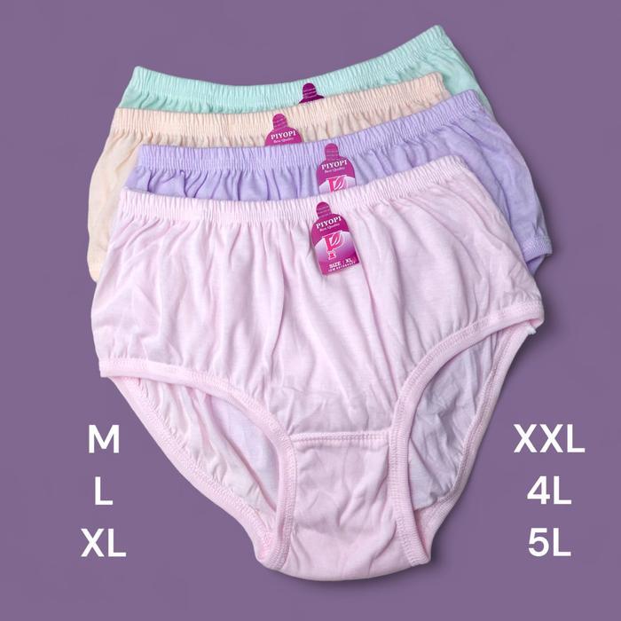 Celana Dalam Wanita Polos 6pcs Warna Grosir Konveksi POLOS WARNA JUMBO