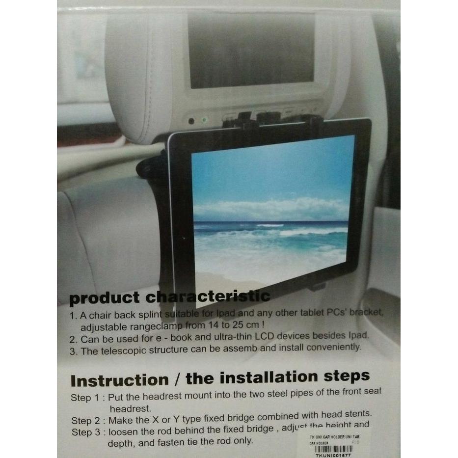 car holder tablet 7"-10" / holder tablet untuk di mobil / car holder tablet Promo Premium