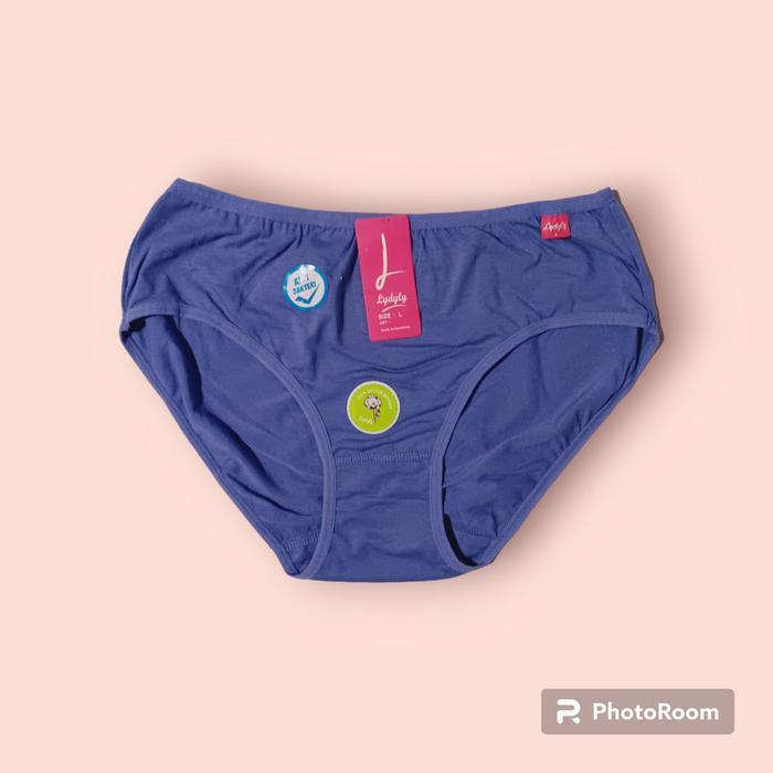 Celana Dalam Wanita Lydyly Art 1227 - Anti Bakteri, Maxi, Katun Lembut, Paket 3-12 Pcs - Cd Basic