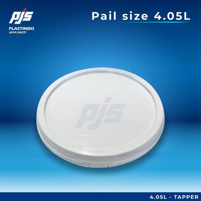 EMBER BUCKET PLASTIK 4L TAPERED PAIL PLASTIK FULL SET TUTUP 4 LITER (4,5 KG) UNTUK CAT, MAKANAN,